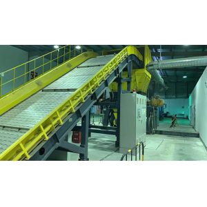 Full Automatic Industrial Waste Shredder Rubber Recycling Machine , Rubber Tire