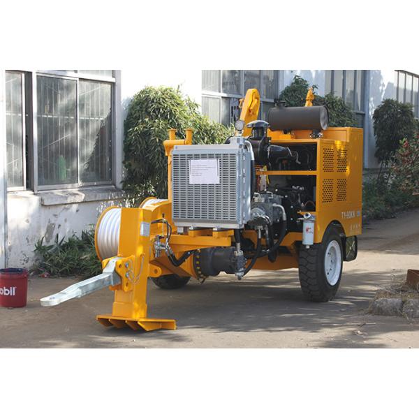 Power Line Stringing Equipment 118kw(158hp) Turbo Charged Cable Pulling Machine For Overhead Line
