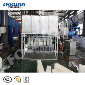 Motor-driven 10 ton FIB-WHB Brine Cooling Block Ice Machine for Water-Cooling