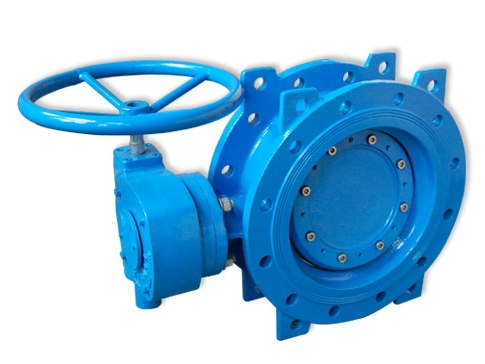 Manual Operation Double Eccentric Flange Butterfly Valve for Medium Temperature Media