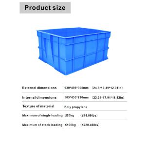 Efficiently Store and Transport Produce with our Collapsible Plastic Storage Box