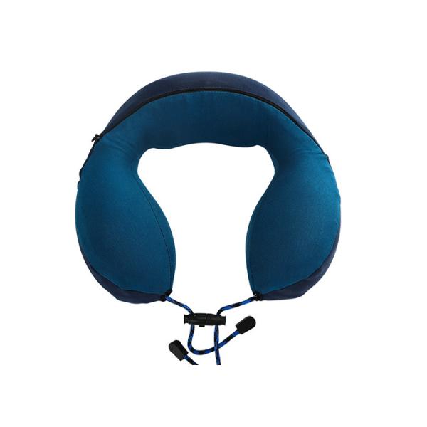 Bubble Travel Neck Pillow U Shaped Chin Head Support 45 D Density Eliminates