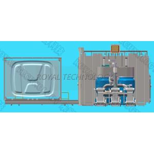 PMMA Car Logo Vacuum Metalizing Machine , Acrylic Automotive LOGO Billboard