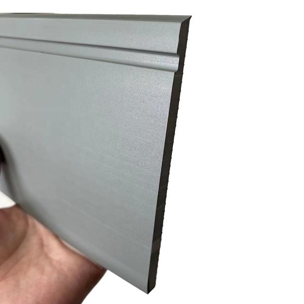 Scratch Resistant PVC Skirting Trim Molding for Flexible Vinyl Baseboard 4" 6" Height