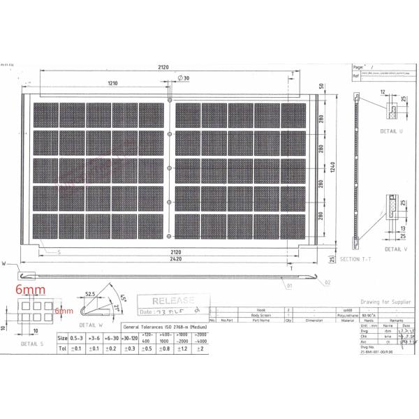 Optimal Performance 30mm Thickness Square Polyurethane Screen Mesh In Plain Weave