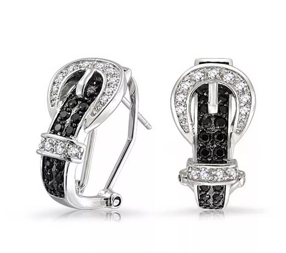 Trendy 925 Sterling Silver Earrings with Asymmetric Gold Plated Star and Moon for Ladies