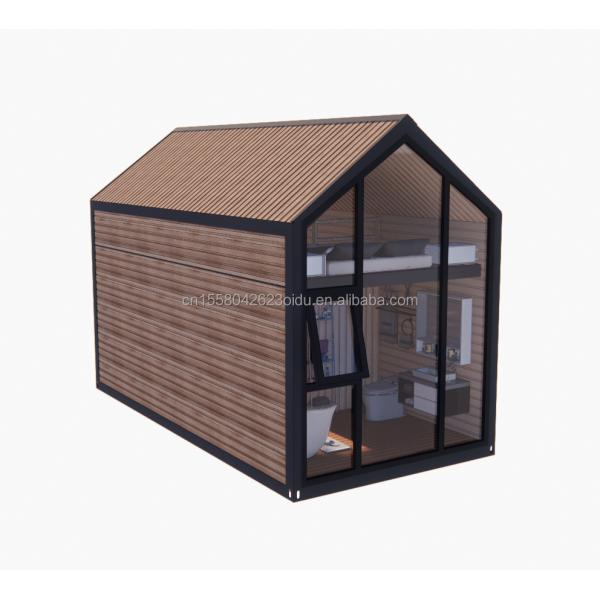 Detachable Wooden Mobile House with 50/75/100mm Wave Sandwich Panel Walls and Modern Design Style Loft Bedroom Included