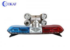 Quality Vehicle Police LED Light Bar Emergency Warning Light Mounted PTZ Security Camera for sale