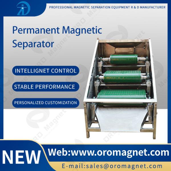 Field Magnet Cross Belt Or Overband Conveyor Magnetic Separator Machine For quartz plastic grain Iron Remove