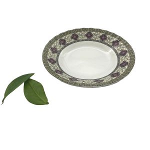 7" Melamine Salad Plate For Round And Deep Shape With Ripple
