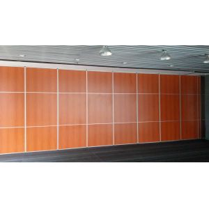 Soundproof Folding Hotel Movable Partition Walls with Aluminium Track Wheels