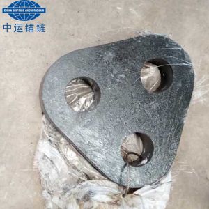 Quality SWL 17T~600T Black Painted Mooring System Standard Triplates for sale