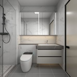 Modern Luxury Stainless Steel Vanity Space Saving Smart Design Seamless Integration