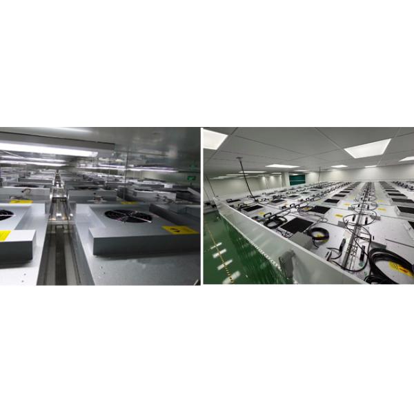 YANING FFU Fan Filter Unit Powder Coated Steel Material for Cleanroom Ceiling HEPA Filter System