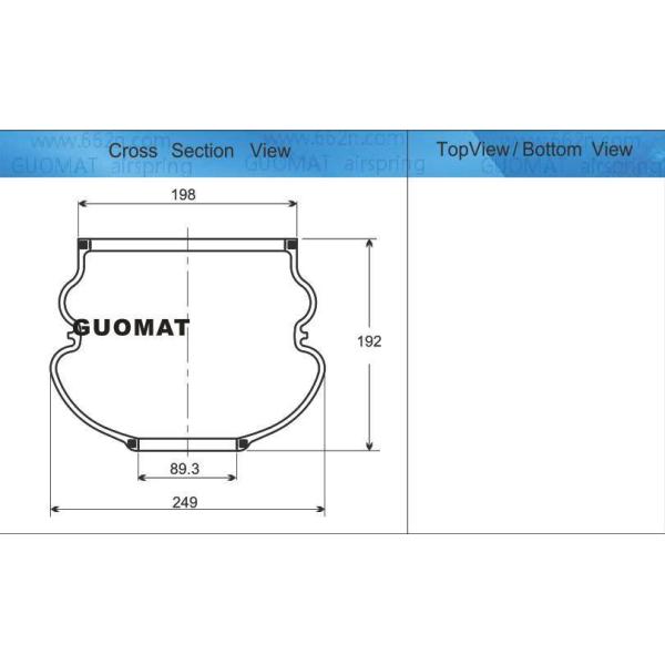 Double Convoluted Air Spring Bellows 03362-33000 Rear Ms713 Ms715 Bag