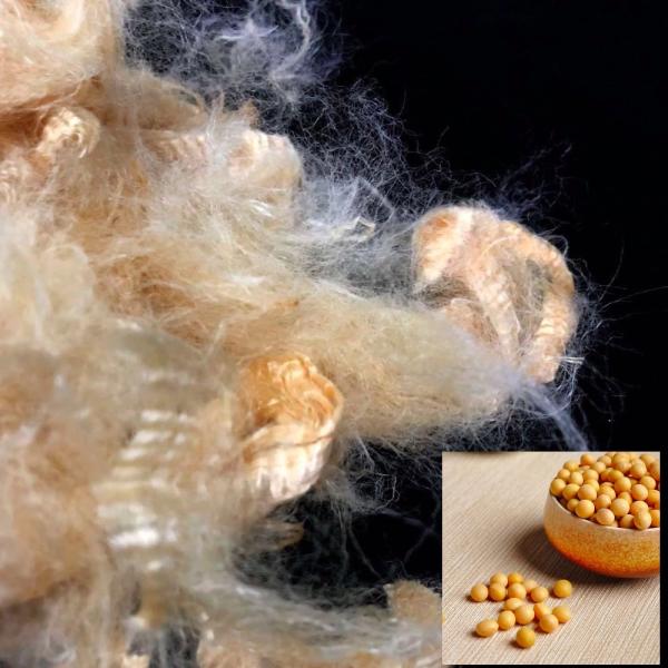 Buy 100% Soybean Protein Fiber With Excellent Physical And Mechanical Properties at wholesale prices