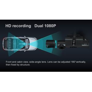 Richmor Duel Camera MDVR MINI 2CH Vehicle Mobile Video Recorder 1080P 4G GPS for