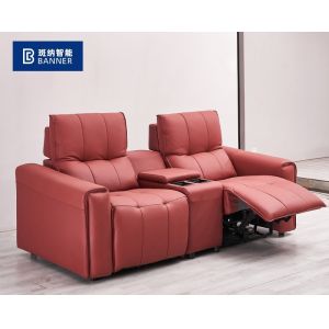 BN Italian Home Cinema Audio-Visual Room Leather Sofa Private Cinema Space Cabin
