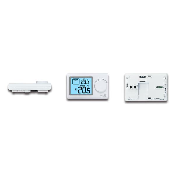 Riseem ROHS Non Programmable Thermostat / Large Button ABS 230V Wired Heating Controller Room Thermostat For Underfloor