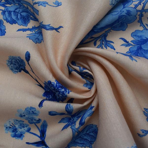 Dress Floral Breathable Viscose Rayon Fabric Crepe Print