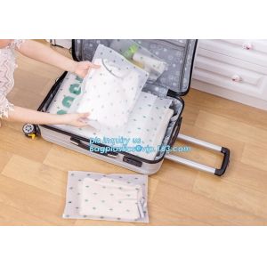 Slider Lock Zipper One Side Clear Plastic Bags Suppier For Underwear, Natural