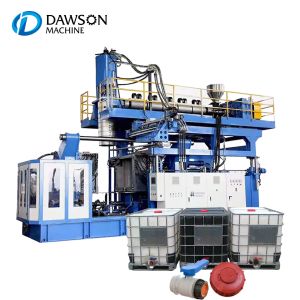 Black IBC Bulk Container 2 Layers 1200L IBC Drum Blow Moulding Machine Plastic