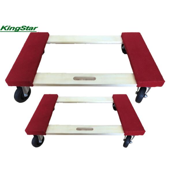 Buy Hard Wood Heavy Duty Furniture Dolly With 4 Inch 100mm PVC Wheel 1000lbs Capacity at wholesale prices
