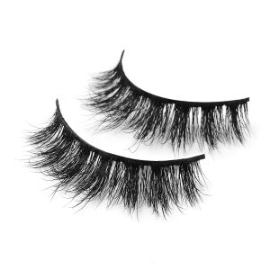 Natural Black 15mm 3d Faux Mink Lashes Soft Handmade