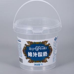 China Custom Logo IML Plastic Cheese Ice Cream Packaging Box with ISO9001SGS Certificate on sale