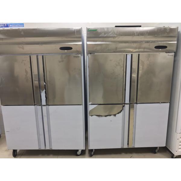 3 Layers Shelf Commercial Upright Freezer , Stainless Steel Fridge 500L 1000L