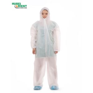 China ISO13485 Hooded Nonwoven Medical Protection Coverall For Hospital on sale