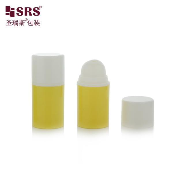 15ml 30ml Luxury White Glossy PP PCR Eco-friendly Lotion Pump Bottles Airless Bottle 50ml