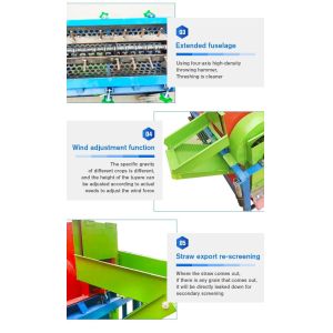 Multi Functional Agricultural Farm Machinery Diesel Agriculture Thresher Machine