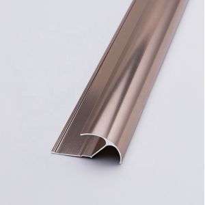 6mm Aluminium Brushed Chrome Tile Trim Electrophoresis