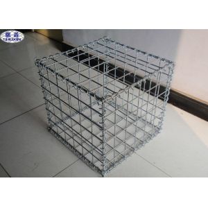 Stone Filled Gabion Wire Mesh Boxes Galvanized Welded Craft ISO Certification