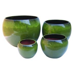 Indoor Ceramic Terracotta Pots / Planters GW1206 Set 4