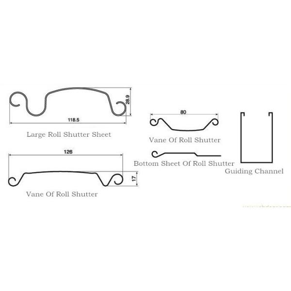 Slat Ppgi Shutter Door Roll Forming Machine Fully Automatic