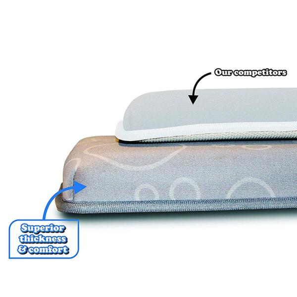 Machine Washable Kneeling Bath Mat High Safety With 6 Strong Suction Cups