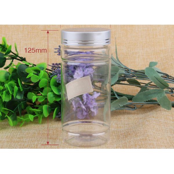 Transparent OEM Label Pet Plastic Jars Silk Screen Single Color Printing