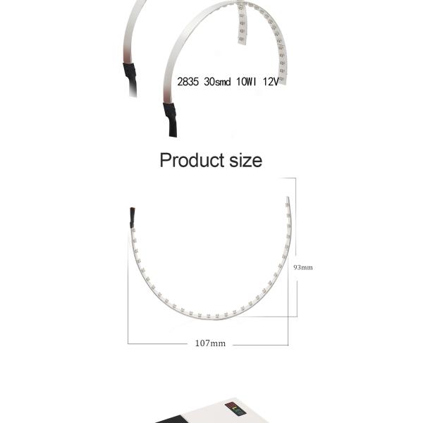 IP 67 LED Car Ambient Lights APP Control Headlight Angel Eye Kits 360 Degree SMD Demon Halo Rings Kit