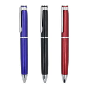 China Metal Thick Barrel Ballpoint Pen Customized Logo 1.0mm Twist Type Business Ball Pen on sale