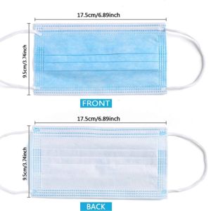 Breathable 95% Protective Nonwoven Fabric Earloop Surgical Mask