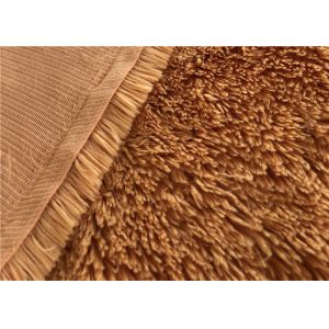 Plain Dyed 20mm Pile Polyester Tricot Knit Fabric 150CM*400GSM