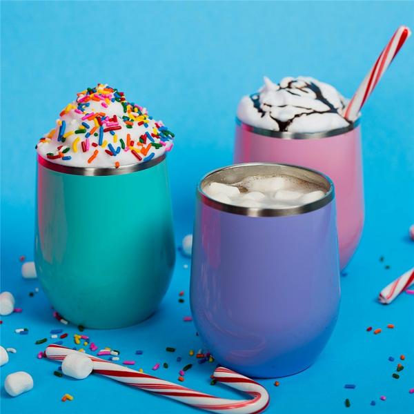 Eco Friendly Stainless Steel Vacuum Wine Tumbler Travel Coffee Egg Mugs for All People