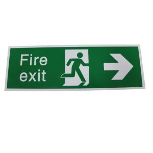 China 1mm Photoluminescent Safety Exit Sign Fire Evacuation Signage on sale