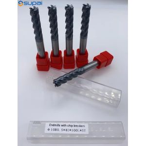 China SUPAL Varying Cutting Speed Carbide End Mill With Cutting Edge Type And Shank Diameter on sale