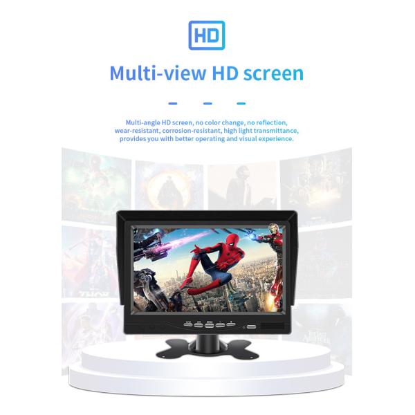 7 Inch Car DVR Camera 4 Way Truck Traffic Front And Rear Video Full HD