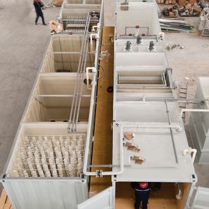 Quality 5-40C Temperature Range Sewage Treatment Plant Square Modular Design 220V/380V Power Supply for sale