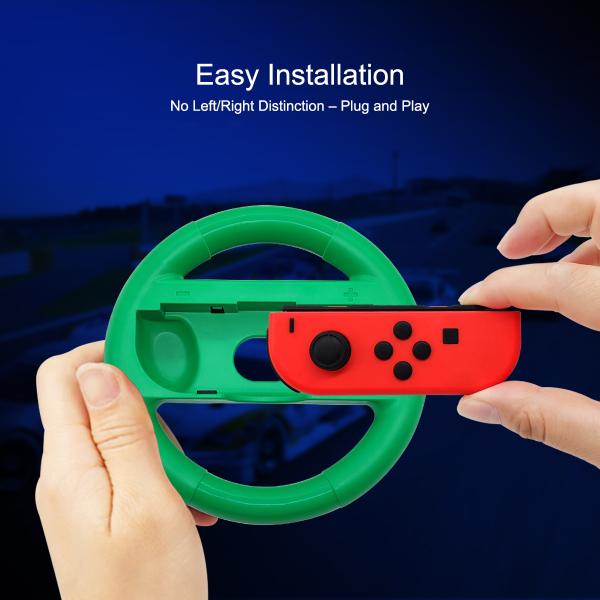 2 in 1 Sleek Round Steering Wheel for Nintendo Switch 2 with Improved Control
