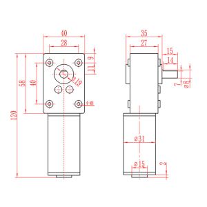 Faradyi Wholesale Hot Seal Waterproof 24V 1000W High Torque Dc Worm Crane Geared